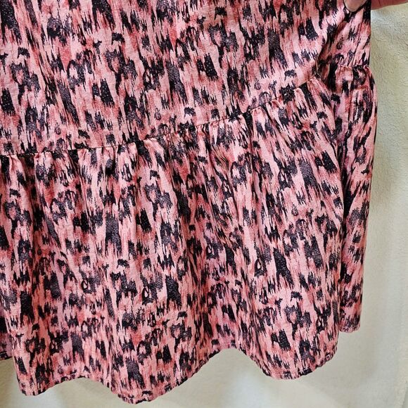 Beach Lunch Lounge Abstract Bohemian Print Tiered Maxi Sundress Size 8/10 - Picture 7 of 10